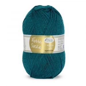 Flotte Socke 4f. Uni Nr. 913 petrol