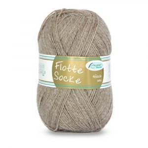 Flotte Socke 4f. Uni Nr. 918 beige meliert