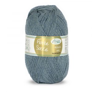 Flotte Socke 4f. Uni Nr. 972 jeans meliert