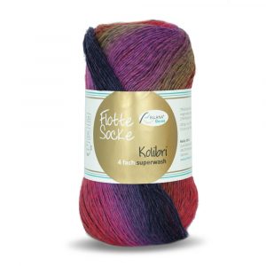 Flotte Socke 4f. Kolibri Nr. 6213 lila-orange-blau