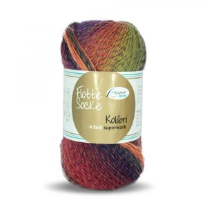 Flotte Socke 4f. Kolibri Nr. 6215 orange-pink-senf-lila-flieder