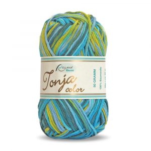 Tonja Color Nr. 421 petrol-grün-gelb