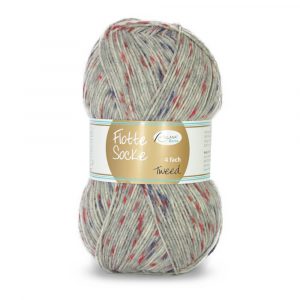 Flotte Socke 4f. Tweed Nr. 1332 grau