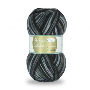 Flotte Socke 4f. Salsa Nr. 1280 hellgrau-dunkelgrau-schwarz