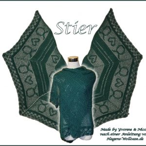 Häkelanleitung Mehrecktuch "Sternzeichen Stier"