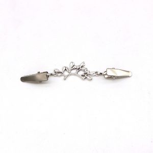 Tuch-Clip (Pullover-Clip) "Zweige" silber