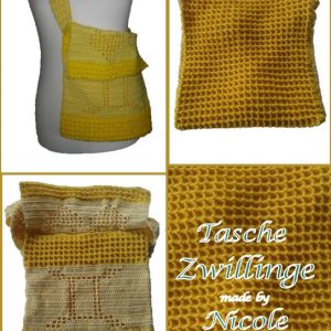 Häkelanleitung Tasche Sternzeichen "Zwillinge"