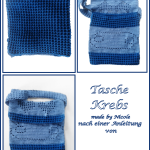 Häkelanleitung Tasche Sternzeichen "Krebs"