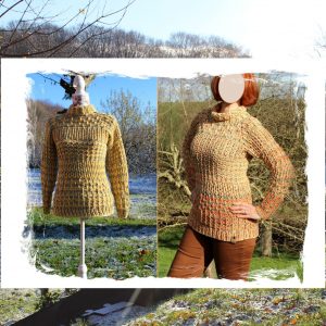Häkelanleitung Kuschelpullover Crassimo, Alle Größen möglich dank RVO