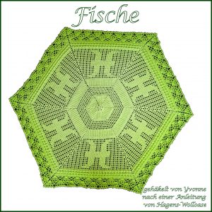 Häkelanleitung Tischdecke "Sternzeichen Fische"