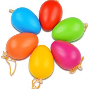 Kunststoff-Eier 6 x 4,5 cm 12 Stück