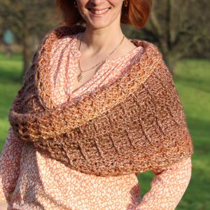 Anleitung kuscheliger Möbius-Loop Meni Stesosi