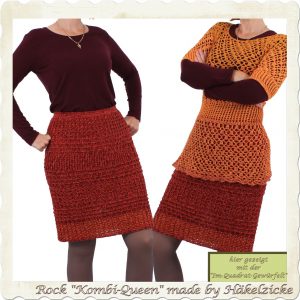 Häkelrock "Kombi-Queen" in allen Größen möglich XXS-XXL