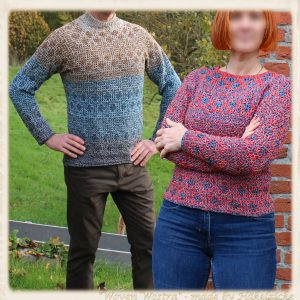 CAL Häkelpullover "Woven Wostra" RVO, alle Größen