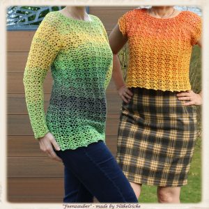 CAL Häkeltunika/-Pullover "Feenzauber" RVO, alle Größen
