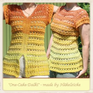 Häkelanleitung "One-Cake-Dalki" - eine Tunika mit besonderen Charme
